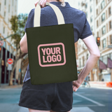 Custom Olive Pink Canvas Tote Bag