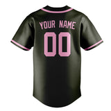 Custom Olive & Light Pink Colors Design Sports Baseball Jersey