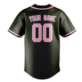 Custom Olive & Light Pink Colors Design Sports Baseball Jersey