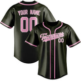 Custom Olive & Light Pink Colors Design Sports Baseball Jersey
