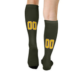 Custom Olive Gold Knee-High Sock