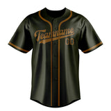 Custom Olive & Khaki Colors Design Sports Baseball Jersey