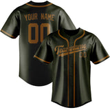 Custom Olive & Khaki Colors Design Sports Baseball Jersey