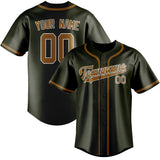 Custom Olive & Khaki Colors Design Sports Baseball Jersey