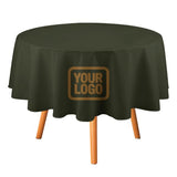 Custom Olive Khaki Round Table Cloth