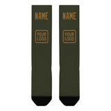 Custom Olive Khaki Knee-High Sock