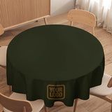 Custom Olive Khaki Round Table Cloth