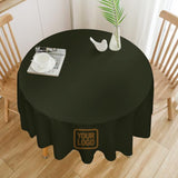 Custom Olive Khaki Round Table Cloth