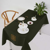 Custom Olive Khaki Square Table Cloth