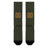 Custom Olive Khaki Knee-High Sock