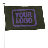 Custom Olive Light Purple Flag