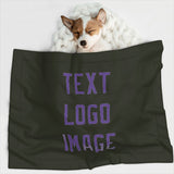 Custom Olive Light Purple Pet Blanket