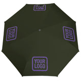 Custom Olive Light Purple Automatic Umbrella