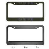 Custom Olive Light Purple License Plate Frame