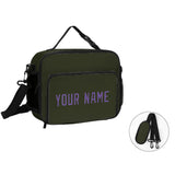 Custom Olive Light Purple Lunch Bag
