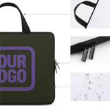 Custom Olive Light Purple Laptop Bag