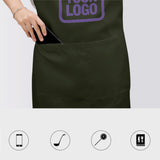 Custom Olive Light Purple Apron