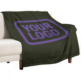 Custom Olive Light Purple Blanket