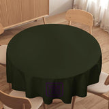 Custom Olive Purple Round Table Cloth