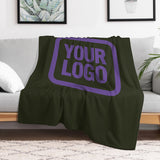 Custom Olive Light Purple Blanket
