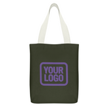 Custom Olive Purple Canvas Tote Bag