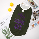 Custom Olive Purple Pet Vest