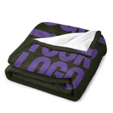 Custom Olive Light Purple Blanket