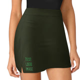 Custom Olive Emerald Green A-Line Skort