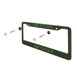 Custom Olive Emerald Green License Plate Frame