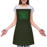 Custom Olive Emerald Green Apron
