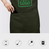 Custom Olive Emerald Green Apron