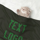 Custom Olive Emerald Green Pet Blanket