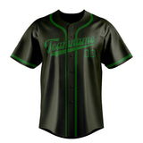 Custom Olive & Emerald Green Colors Design Sports Baseball Jersey