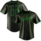 Custom Olive & Emerald Green Colors Design Sports Baseball Jersey
