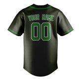 Custom Olive & Emerald Green Colors Design Sports Baseball Jersey