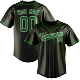 Custom Olive & Emerald Green Colors Design Sports Baseball Jersey