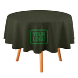 Custom Olive Emerald Green Round Table Cloth