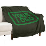 Custom Olive Emerald Green Blanket
