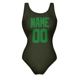 Custom Olive Emerald Green Swimsuit