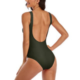 Custom Olive Emerald Green Swimsuit