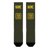 Custom Olive Gold Knee-High Sock