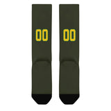 Custom Olive Gold Knee-High Sock