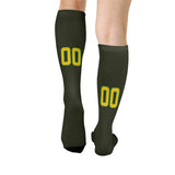Custom Olive Gold Knee-High Sock