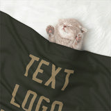 Custom Olive Light Khaki Pet Blanket