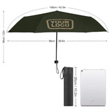 Custom Olive Light Khaki Automatic Umbrella