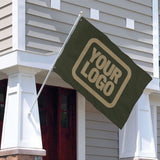 Custom Olive Light Khaki Flag