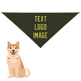 Custom Olive Light Yellow Pet Scarf