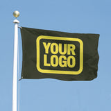 Custom Olive Light Yellow Flag