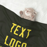 Custom Olive Light Yellow Pet Blanket