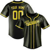 Custom Olive & Light Yellow Colors Design Sports Baseball Jersey
